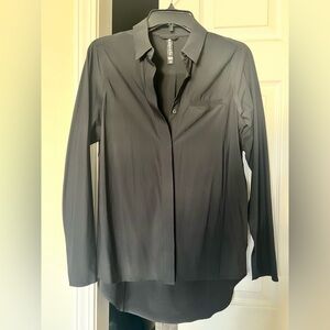 Athleta Black Everlasting Button-Up Top